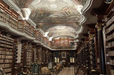 The Baroque Library, Klementinum, Prague, Czech Republic [2928x3904]