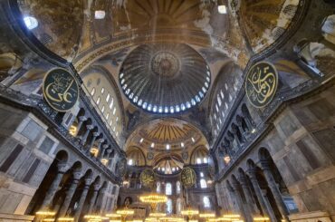 Interior of the Hagia Sophia, Istanbul [4032x3024]