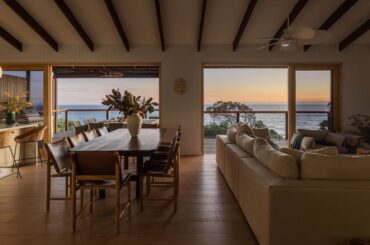 Sea views from a holiday home overlooking the beach, North Stradbroke Island, Queensland, Australia [4000x2249]