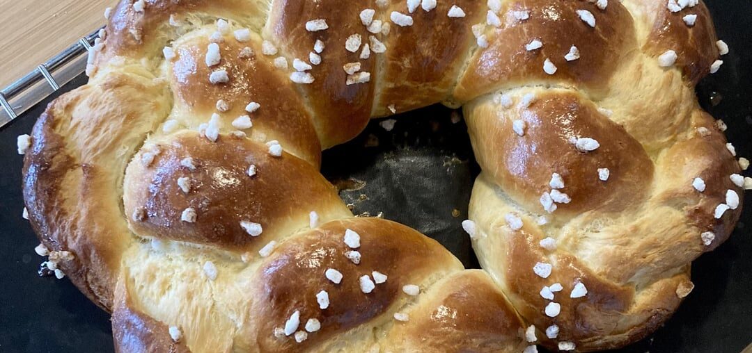 Brioche tressée pour le goûter