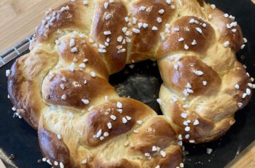 Brioche tressée pour le goûter