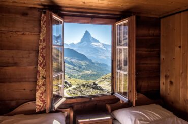 Room with a mountain view, Zermatt, Switzerland. [1600x1600]