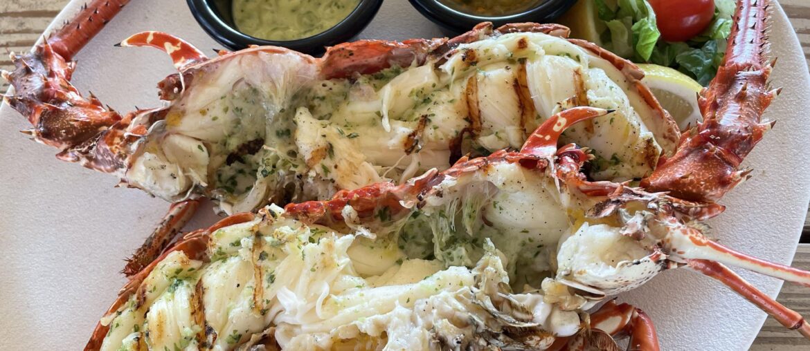 Langouste à Saint Martin - Îlet Pinel