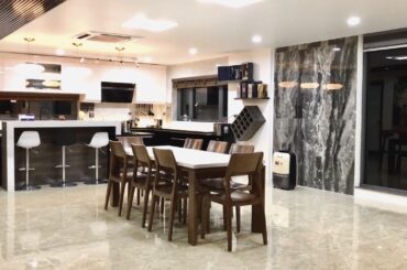 Rebuilt kitchen and dining area