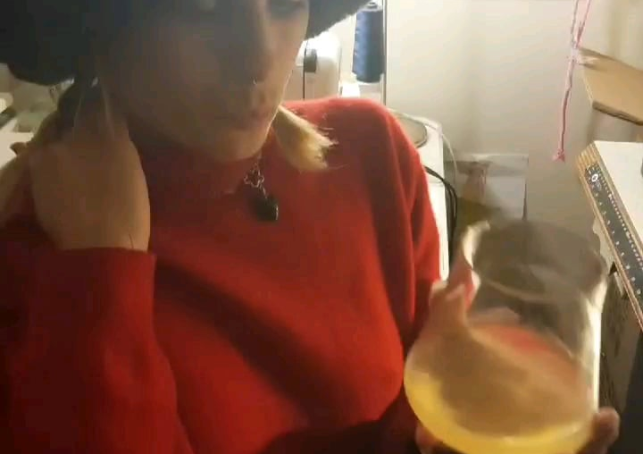 Cloud Catcher, by Defialy (Aus). 14 days on skins, amphora fermented Sauv B. Given to unsuspecting victim.