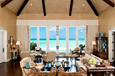 Living room with a sea view, Parrot Cay, Turks and Caicos Islands [1800x1200]