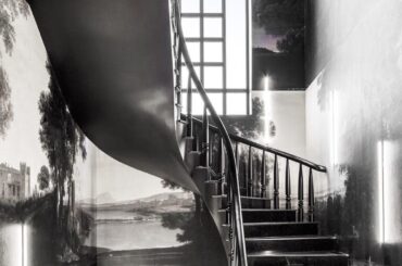 Staircase from the 1800’s that was preserved. Renovation by: Locatelli Partners based in Milan,Italy. Stair in Ho Chi Minh City, Le Square Épicier Fin. [770x1125].