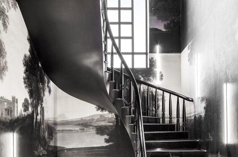 Staircase from the 1800’s that was preserved. Renovation by: Locatelli Partners based in Milan,Italy. Stair in Ho Chi Minh City, Le Square Épicier Fin. [770x1125].