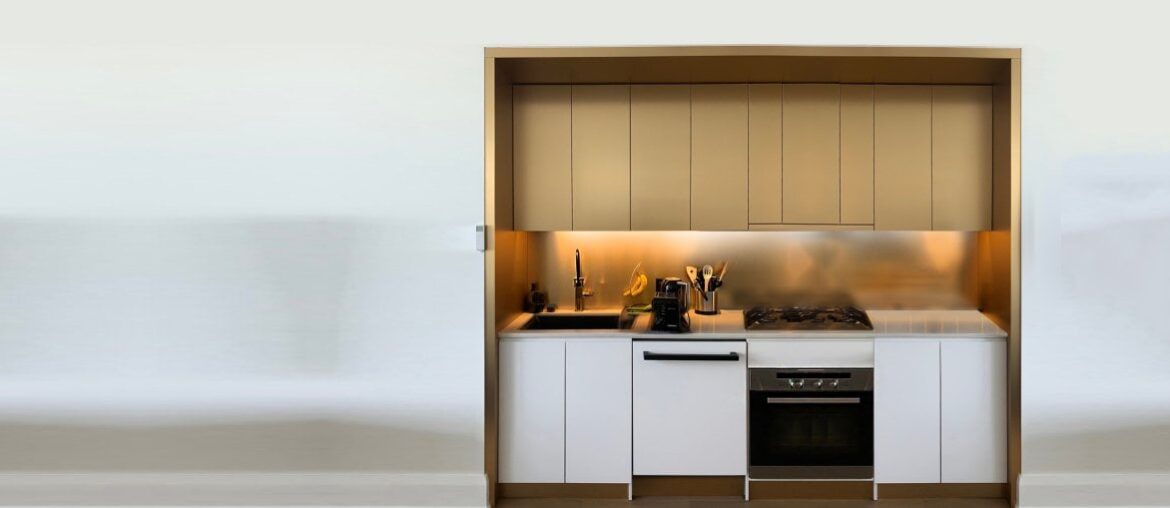 After years of boring kitchens, I've designed and am now installing a Gold Kitchen. What do you think?