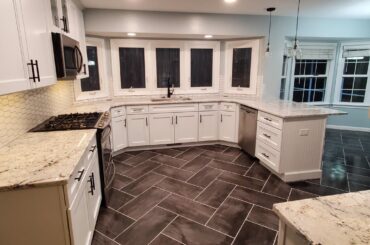 Latest remodel I did. Same footprint just removed the soffits