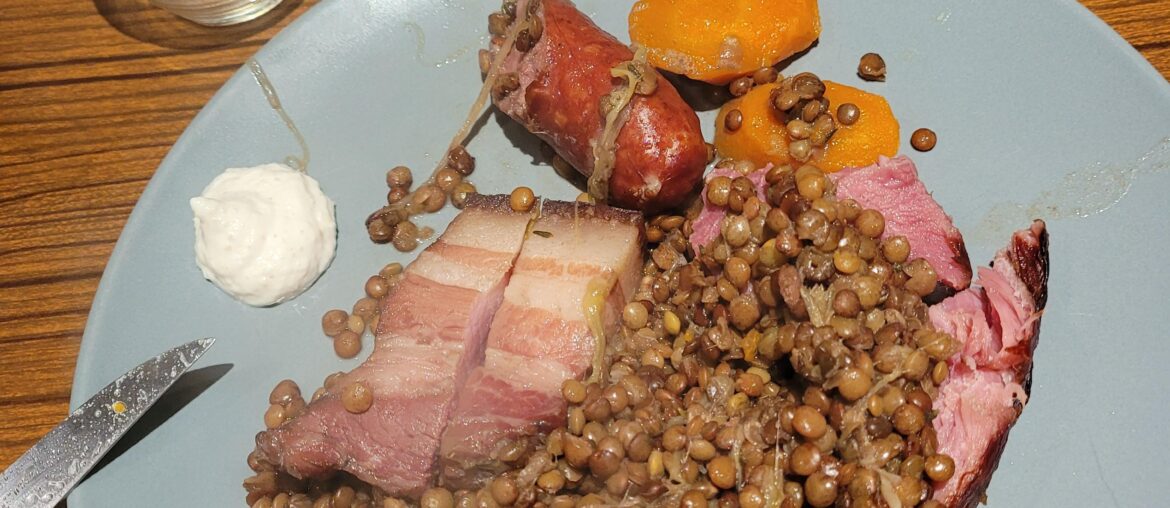 "Petit salé aux lentilles" façon franc-comtoise