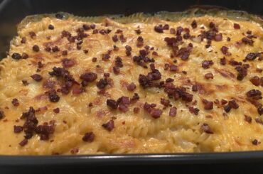 Mac and cheese comté, épices, lard fumé