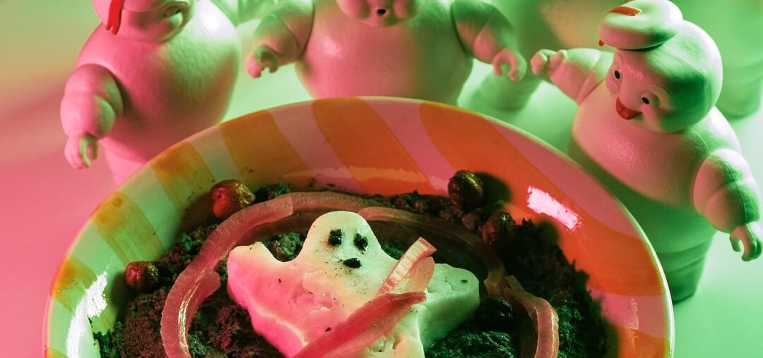 Houmous noir pour Halloween