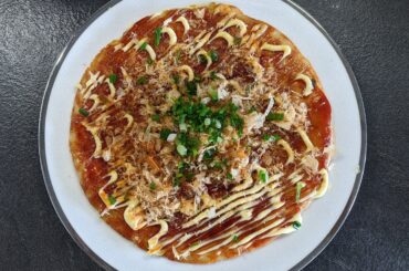 Okonomiyaki chou et jambon serrano