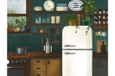 A dreamed-up dream kitchen, the warmest place of the home... Here and in reality, what I love most is organising the spice jars to put in the cabinet