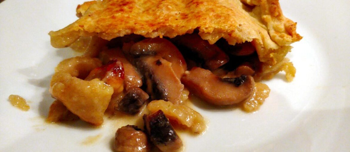 Je suis assez content de ma tourte aux champignons de ce soir.