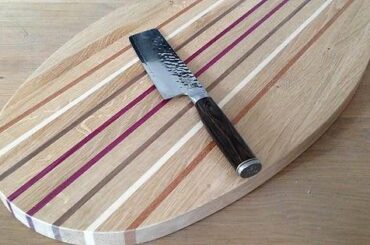 What do you think of my first oval cuttingboard?