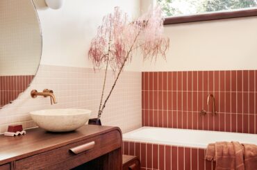 Tiled renovation of a former early 2000s monochrome bathroom, Preston, Melbourne, Australia [4000x5200]