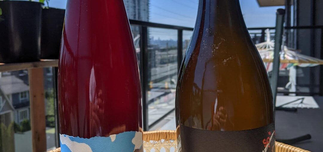 More BC producers starting to make natural wines! Carbonic Syrah from Sage Hills. Also had to pick up a bottle of Brutal (last one in the shop, couldn't say no)