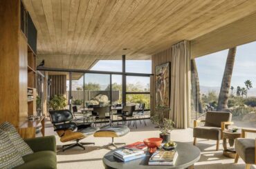 Living Area. The Edris House. Palm Springs, California. Originally designed by:E. Stewart Williams architect [800x800]built in 1954.