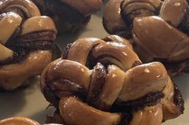 Petits babkas au chocolat