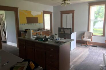 Recently bought a 100 year old farmhouse and couldn’t wait to get a kitchen to match it (shelves and some hardware was missing from the minibar area at time of pic)