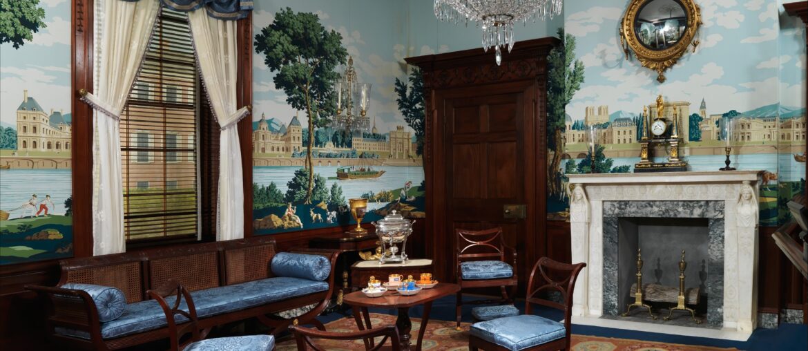 Parlor from the William C. Williams House- The Richmond Room comes from the William C. Williams House, which was built between 1810 and 1811 and remained a local landmark until it was razed in 1936. Now in the Metropolitan Museum, New York. [3682x3880]