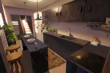 My future kitchen. This is a personal project I made for my future kitchen that I'm going to build in 2023. [1921x1080]