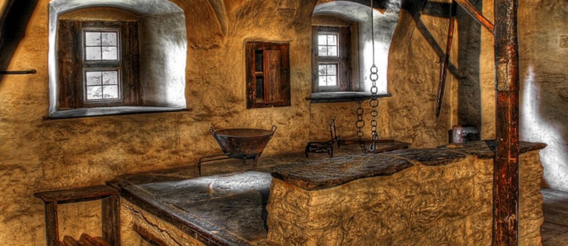 Medieval Japanese kitchen