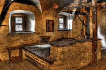 Medieval Japanese kitchen