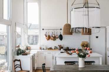 Renovated kitchen in a 1940s cottage along the water, Inverness, Marin County, California [1080x1620]