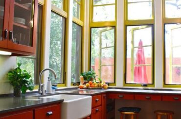 Acid green window frames (x-post from /r/RoomPorn)