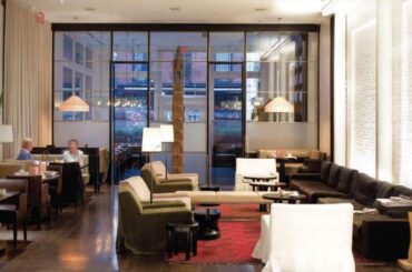 The Mercer Hotel, an André Belazs property. Designed by Christian Liaigre, most of the furniture also by him. [817x525].