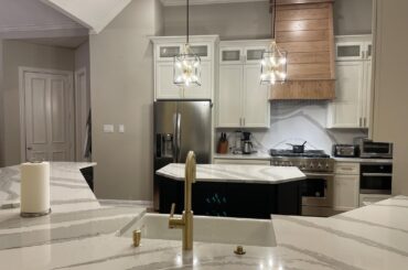 Almost done! Backsplash tomorrow and coffee area floating shelf. Also missing some back ordered handles. Then need to add the cabinet lighting. We are so close.