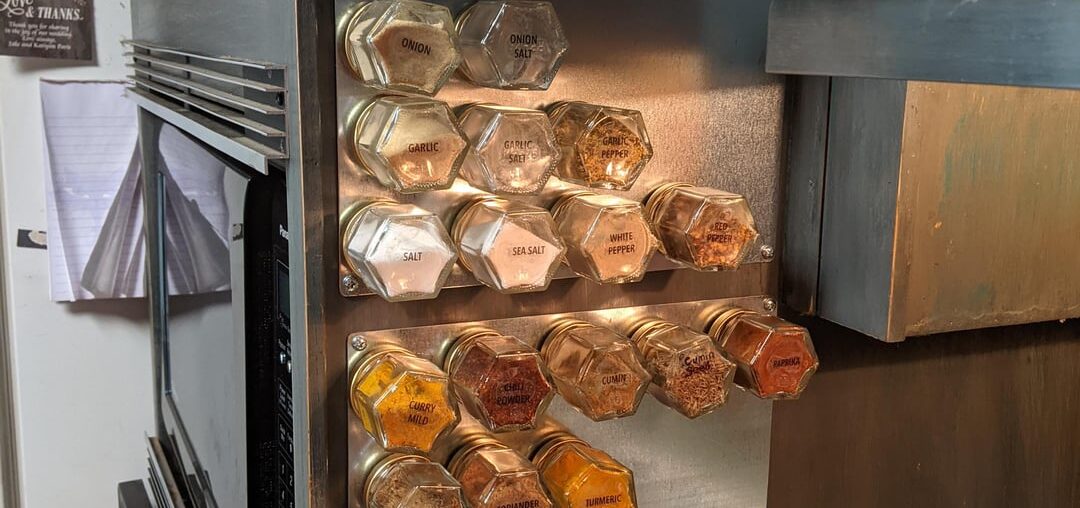 My new spice rack. Makes seasoning while cooking so much better.