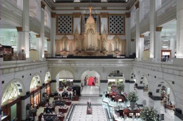 Wanamaker's Department Store in Philadelphia, Pennsylvania. Its Grand Court Organ is the largest fully functioning pipe organ in the world. (Photo by Carol Highsmith via Library of Congress) [2337X1750]