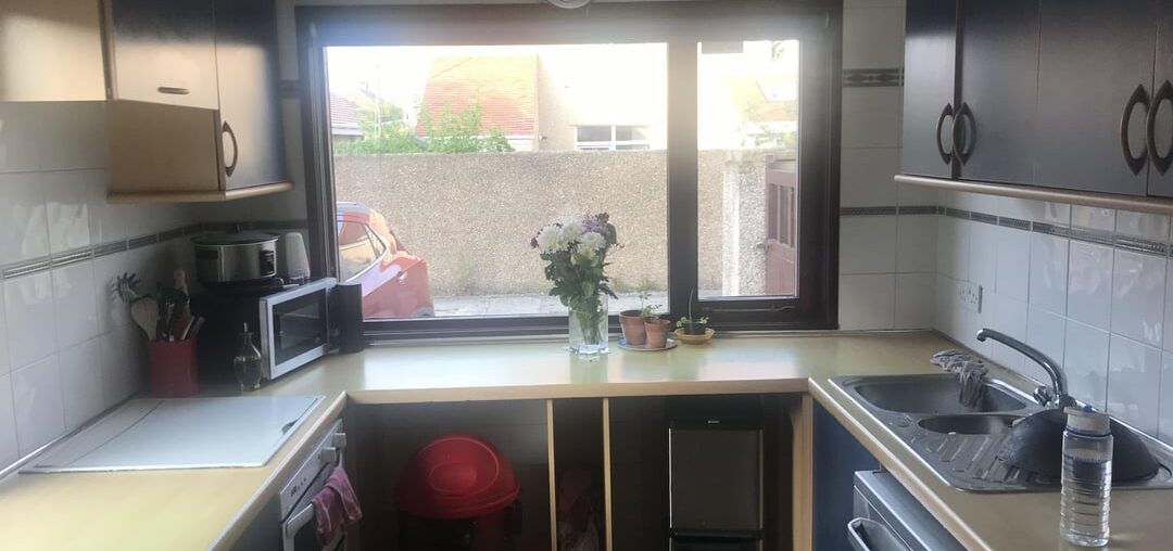 Here’s a progress of how our kitchen came to be from what it was before, our first big home project.