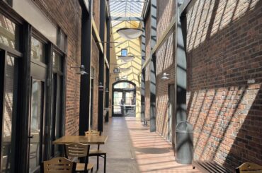 Inviting alley, adjacent to the Lensic Performing Arts Center, Santa Fe, New Mexico [3024x4032]