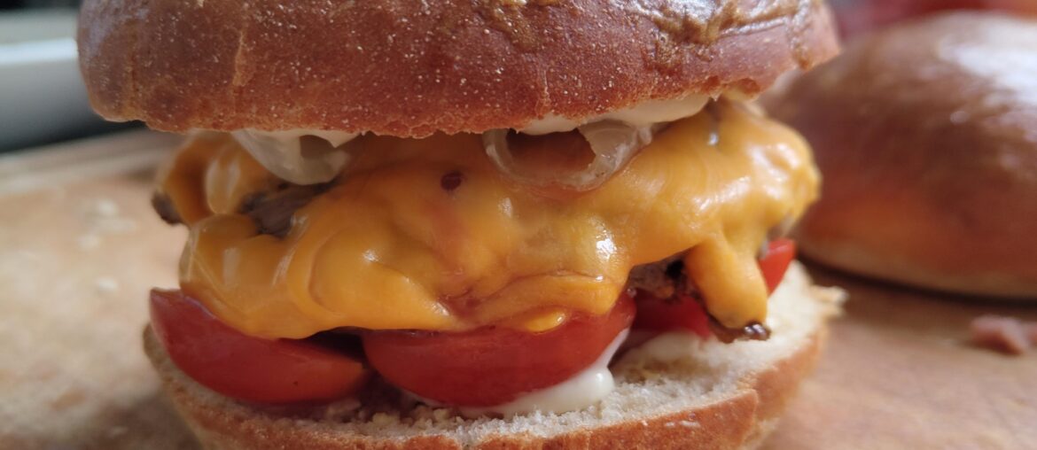 Burger du dimanche (pain maison aussi)