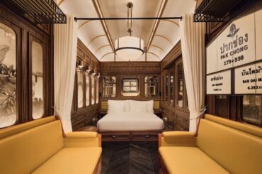 This room made to look like a luxury vintage train car [1170x741]