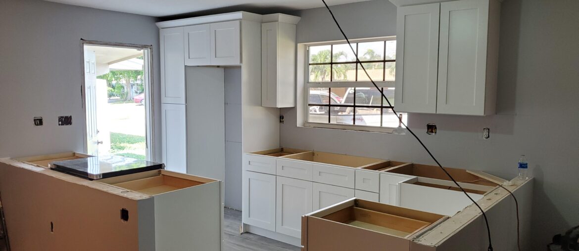 Howdy. Wanted to share the complete gut, knock down of two walls and remodel. Not finished but were getting there slowly but surely.