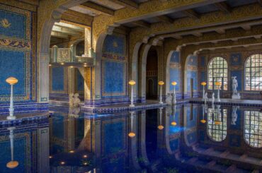The indoor Roman Pool at Hearst Castle, California [2991x1682]