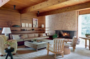 Living room from a midcentury home in Lake Michigan [2500x1875]