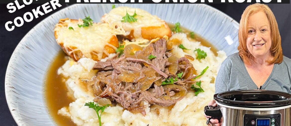 Slow Cooker FRENCH ONION SOUP Roast
