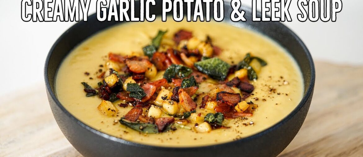 THE ultimate creamy garlic potato and leek soup recipe THE ultimate creamy garlic potato and leek soup recipe