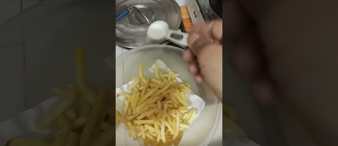 The abundant French fries I cooked. #shorts