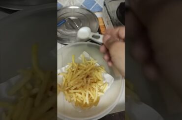 The abundant French fries I cooked. #shorts