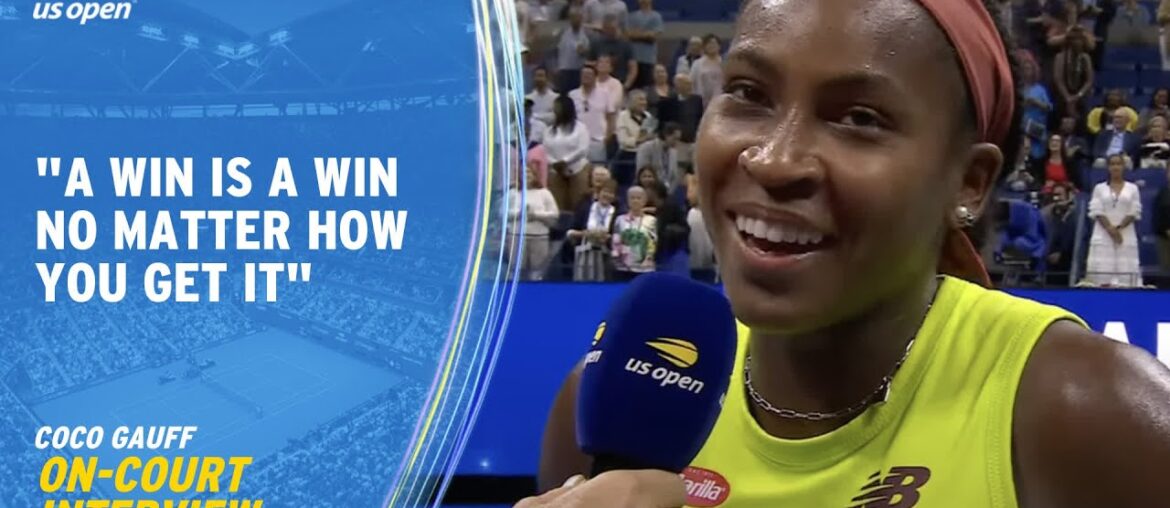 Coco Gauff On-Court Interview | 2023 US Open Round 3