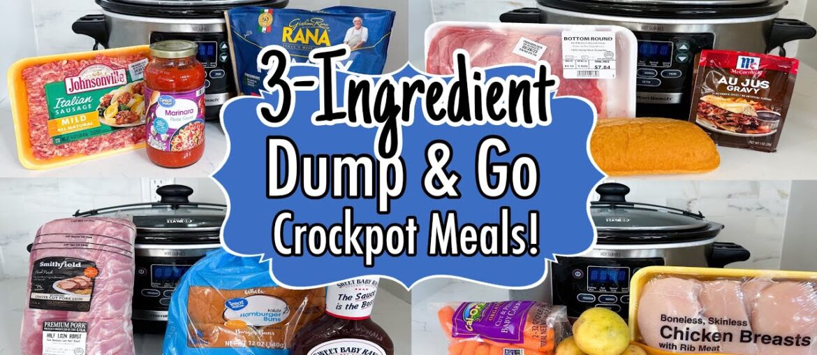 6 Cheap & EASY Dump and Go Crockpot Meals | TASTY 3-Ingredient Slow Cooker Recipes | Julia Pacheco 6 Cheap & EASY Dump and Go Crockpot Meals | TASTY 3-Ingredient Slow Cooker Recipes | Julia Pacheco