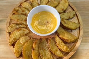 Perfect crispy potatoes cheese recipe | French fries and cheddar sauce